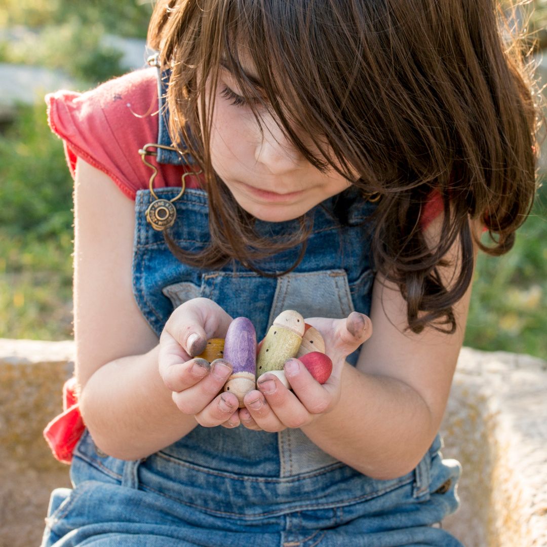 Grapat houten insecten - 18 stuks
