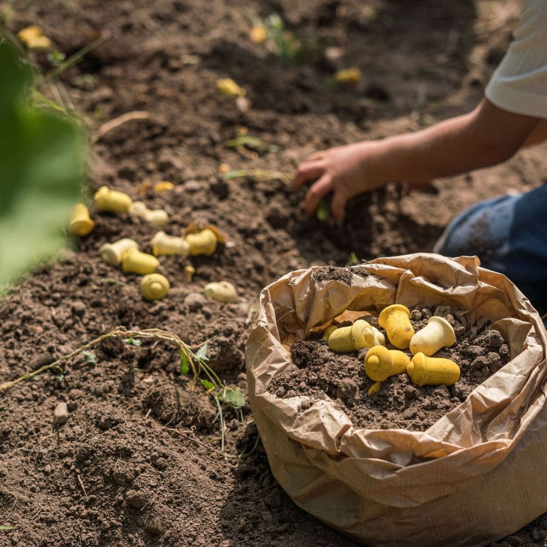 Grapat houten tulpjes - 36 stuks