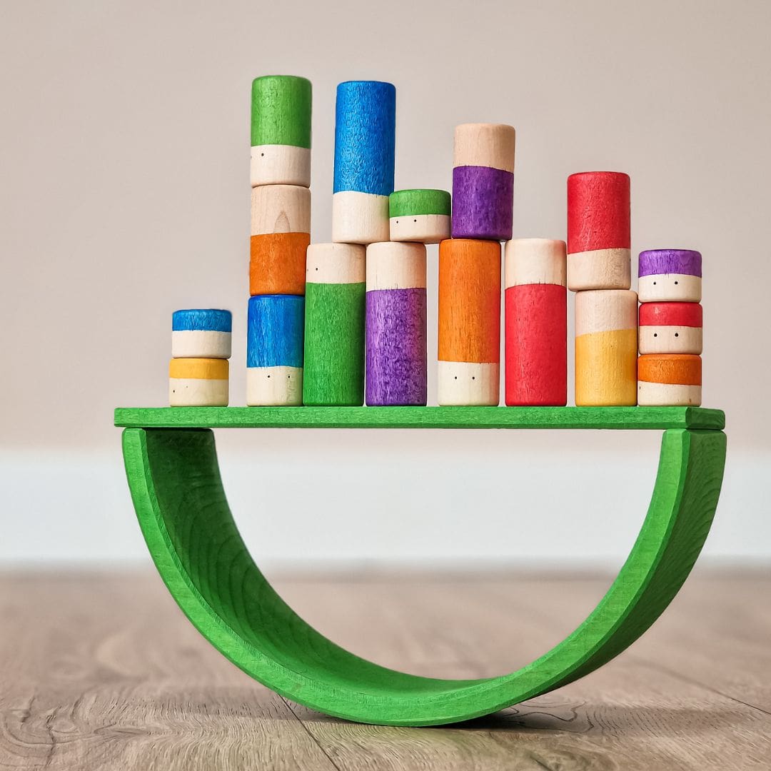 Grapat Lola speelset 72-delig met houten poppetjes, cilinder en blokken