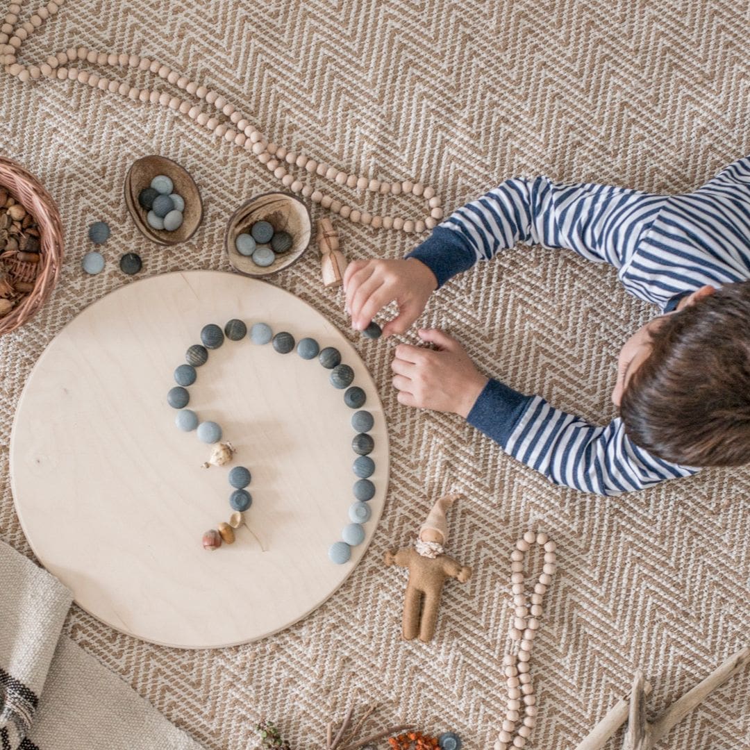 Grapat mandala stenen grijs - 36 stuks