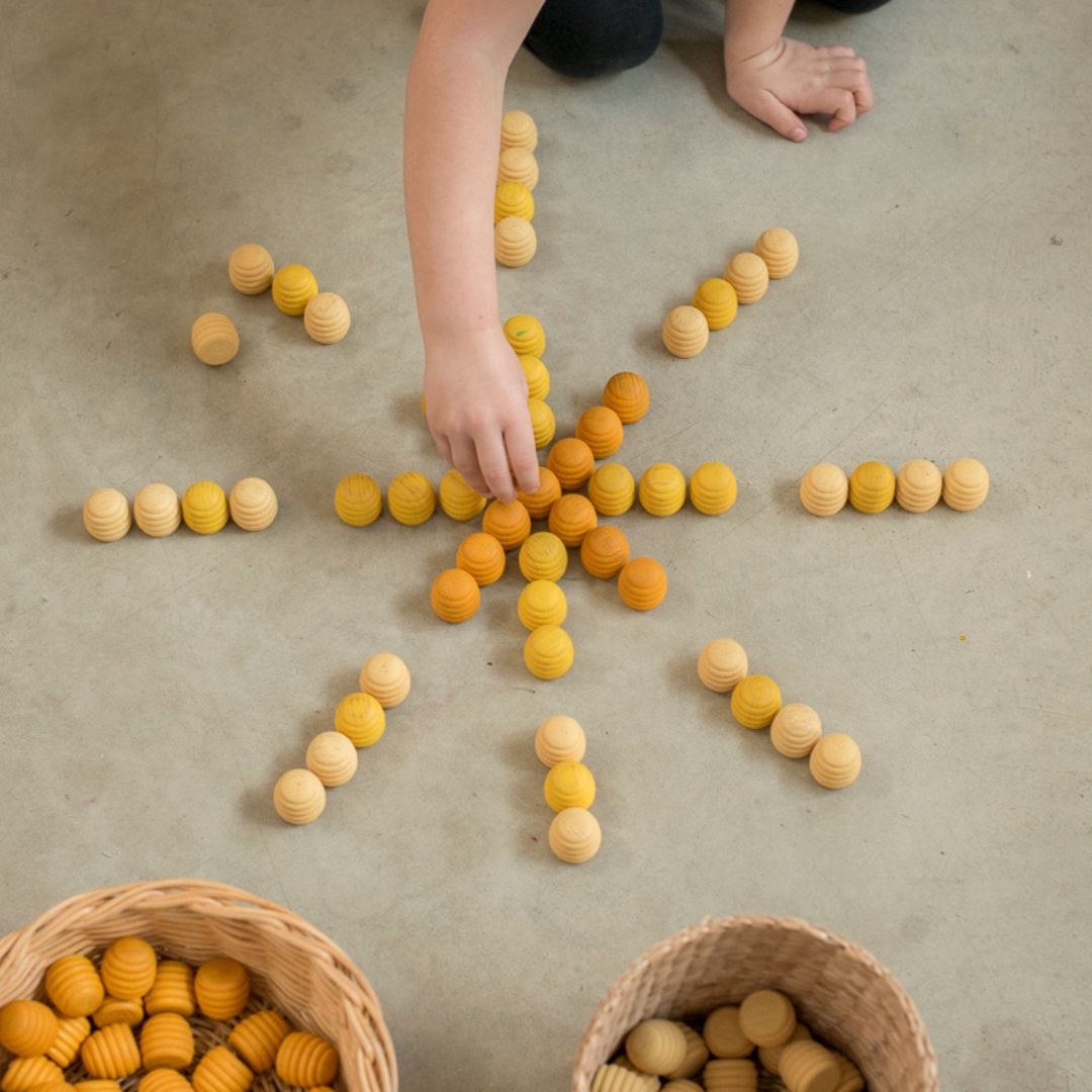 Grapat houten honingraad - 36 stuks