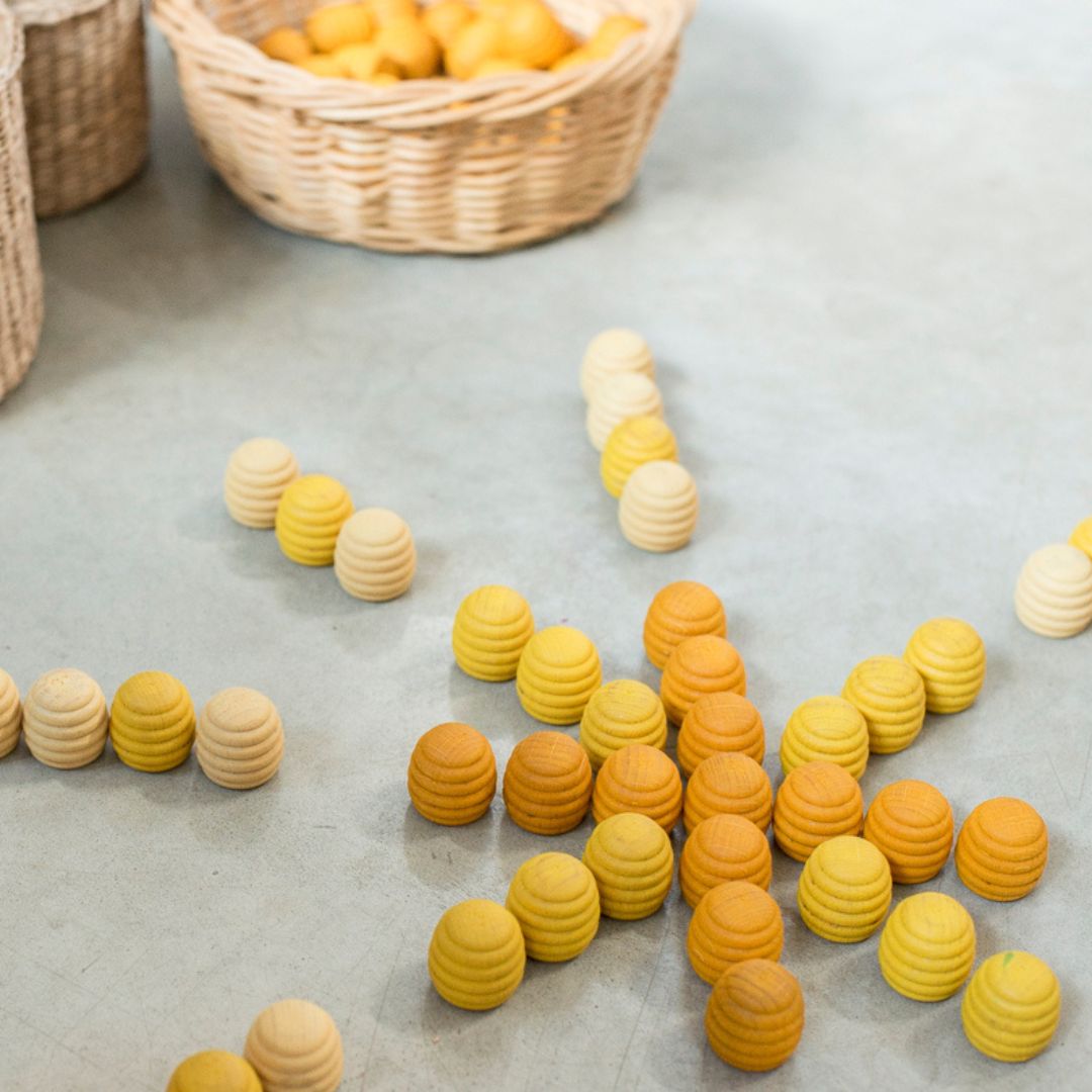 Grapat houten honingraad - 36 stuks