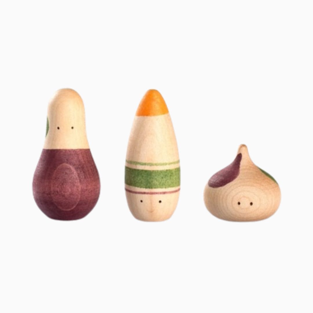 Grapat houten speelfiguren ooh-lala