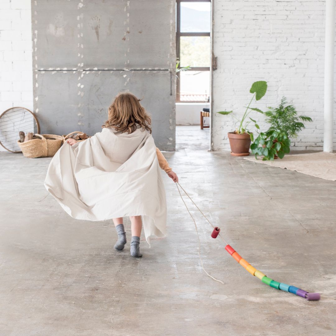 Grapat Lola speelset 72-delig met houten poppetjes, cilinder en blokken