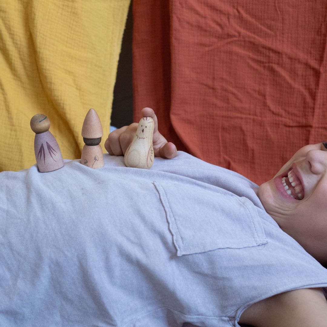 Grapat houten speelset moonlight - 22-delig