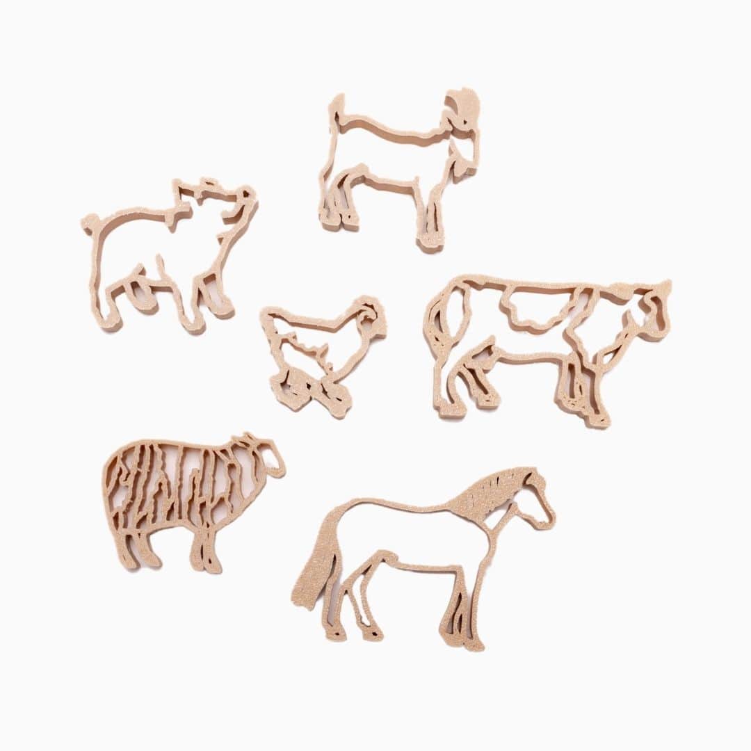 Grennn kinetisch zand vormpjes boerderijdieren