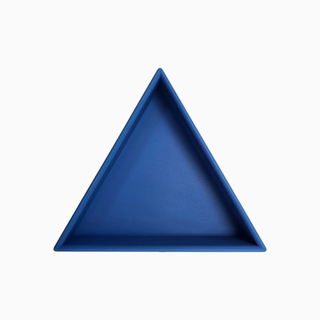 Grennn mandigo inlegdriehoek speelbak in de kleur blauw