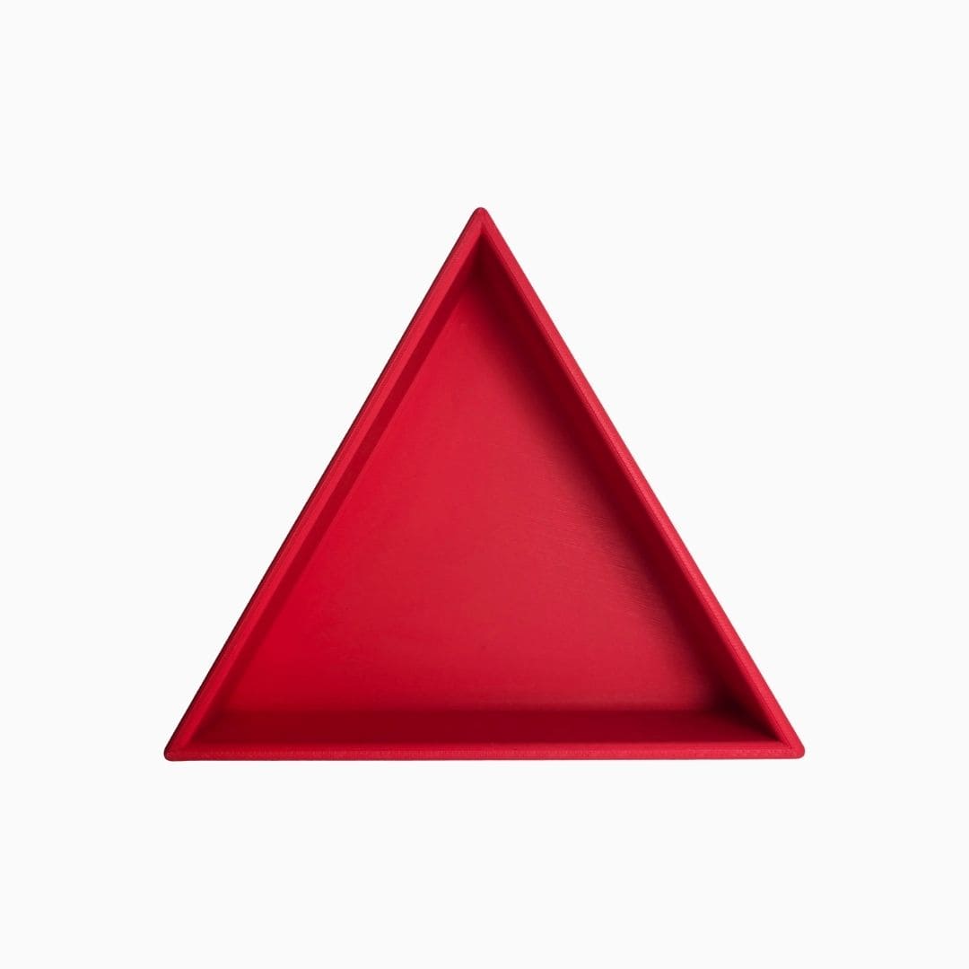 Grennn mandigo inlegdriehoek speelbak in de kleur rood