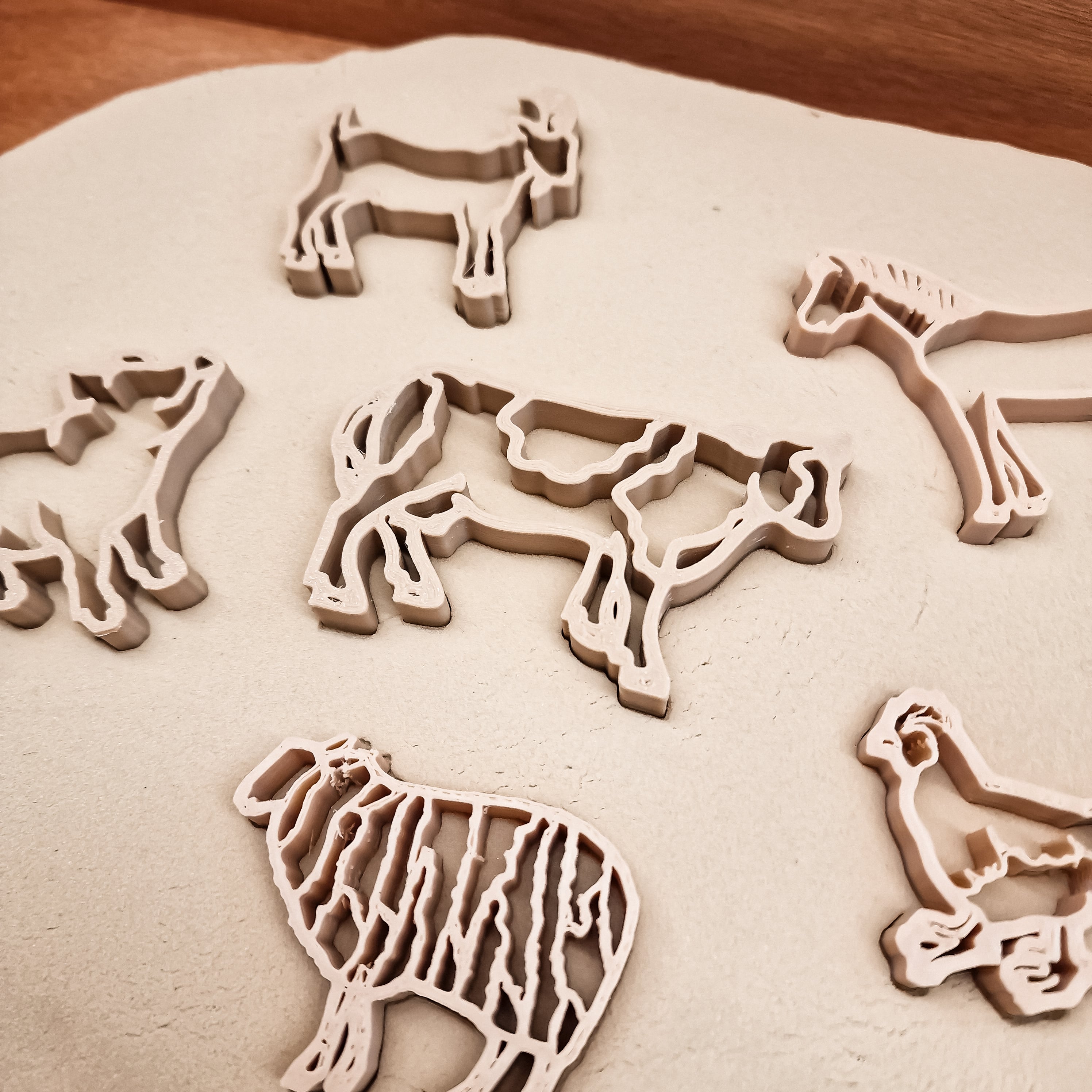 Grennn kinetisch zand vormpjes boerderijdieren