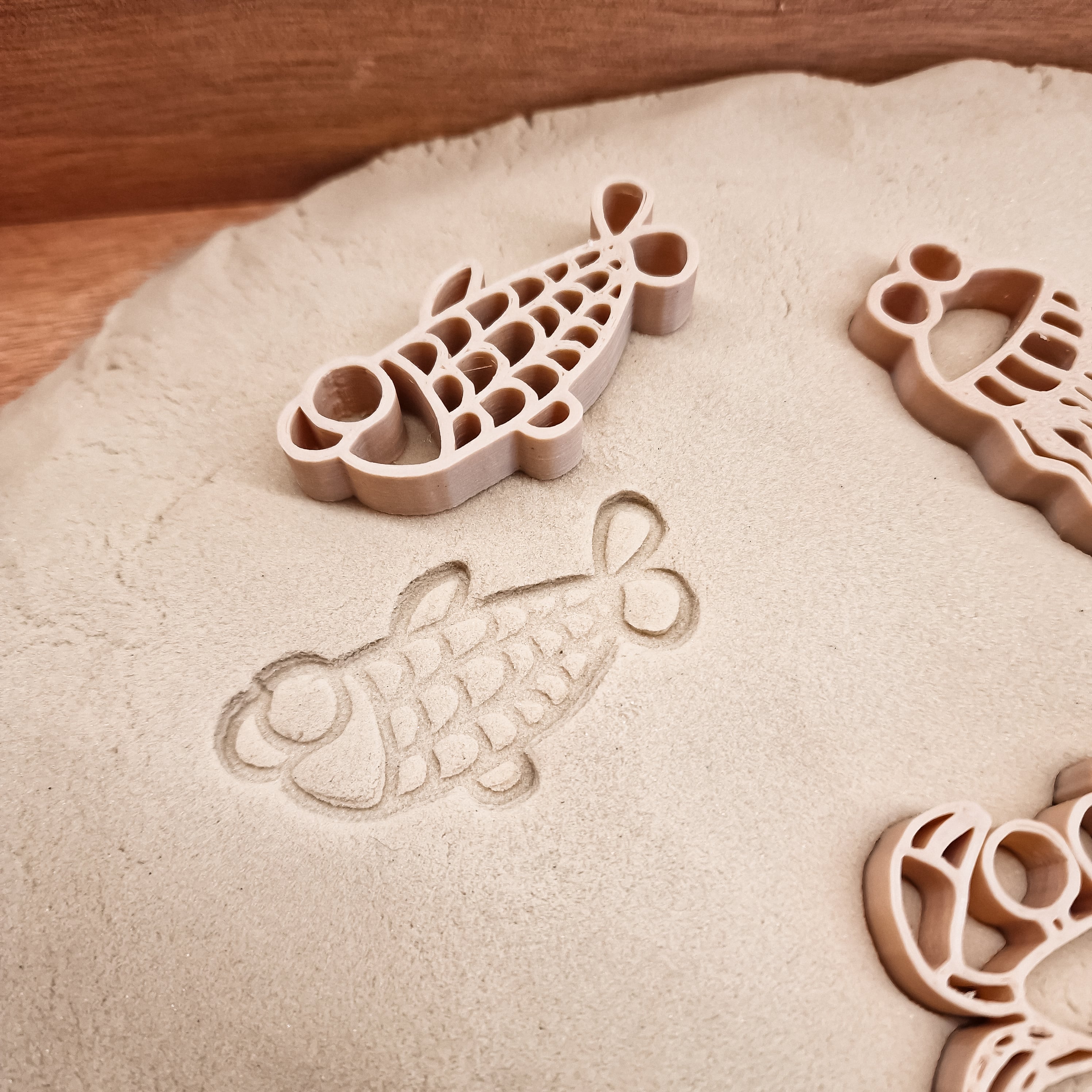 Grennn kinetisch zand vormpjes zeedieren