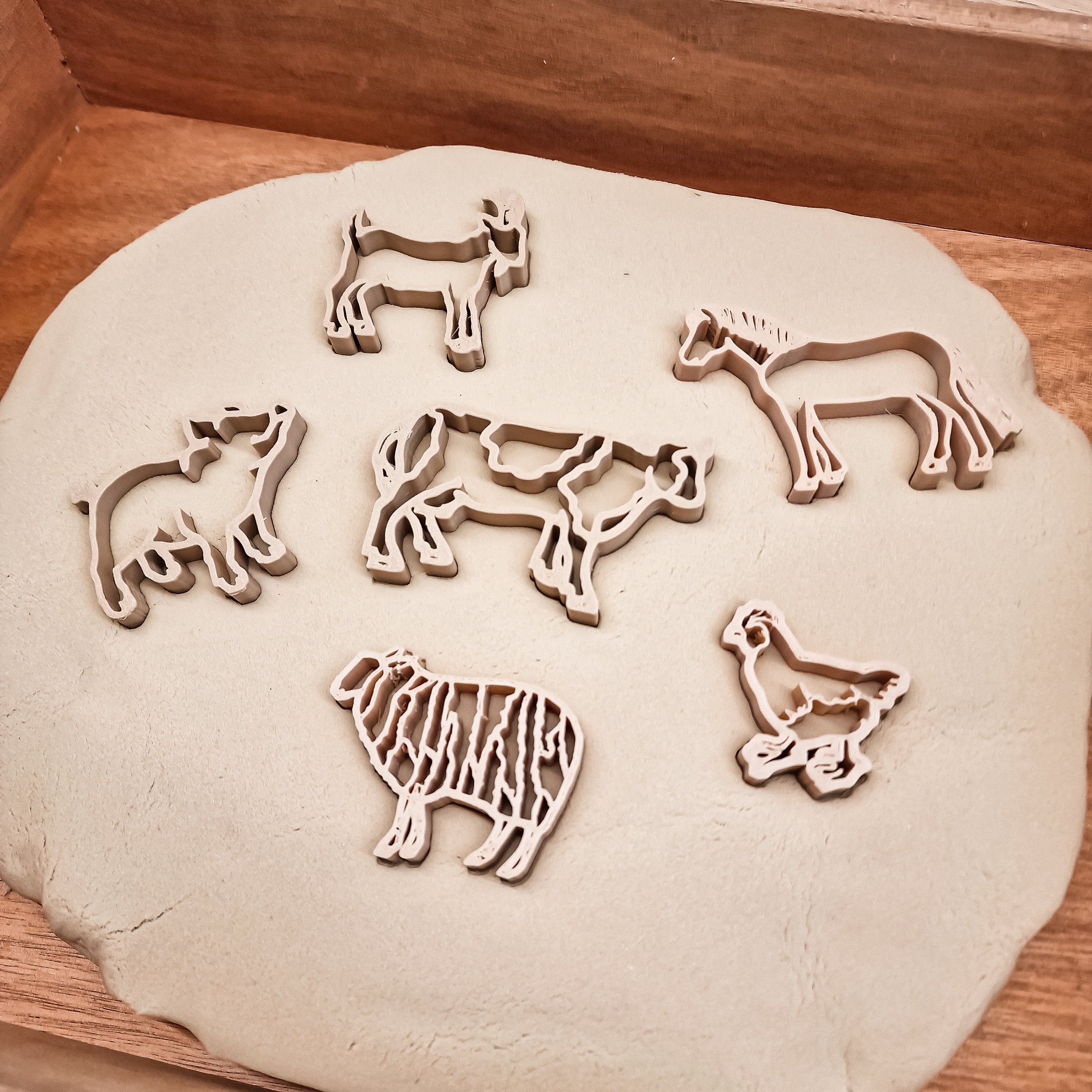 Grennn kinetisch zand vormpjes boerderijdieren