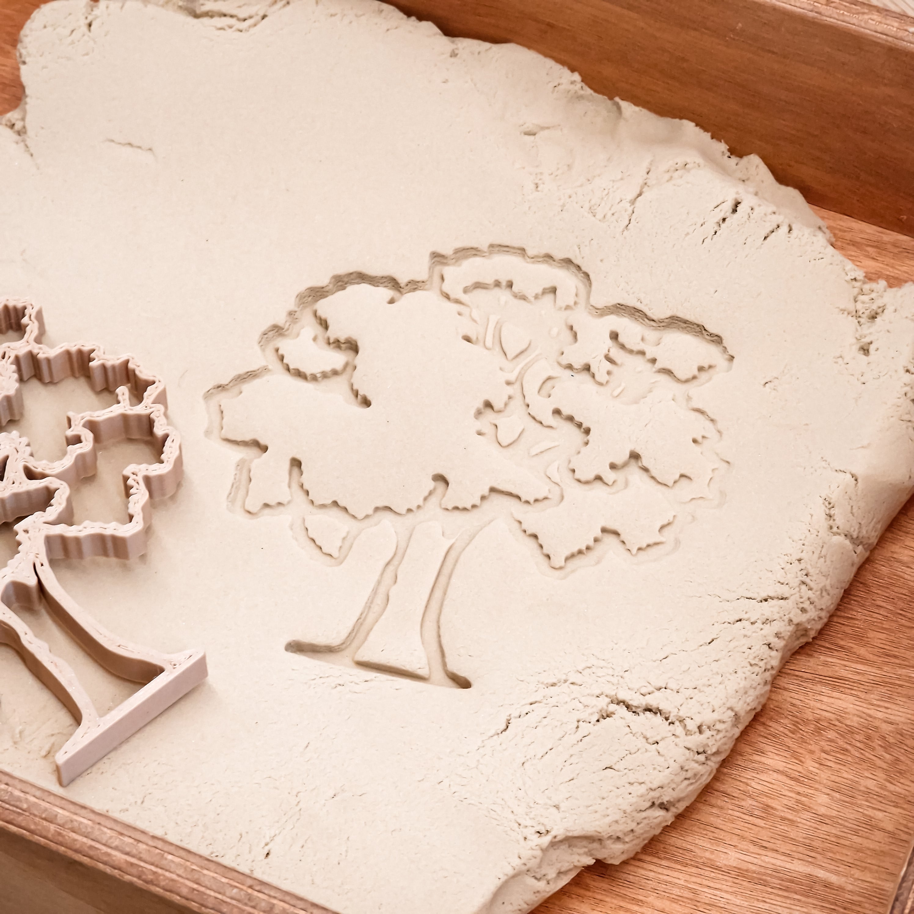 Grennn kinetisch zand vormpje boom