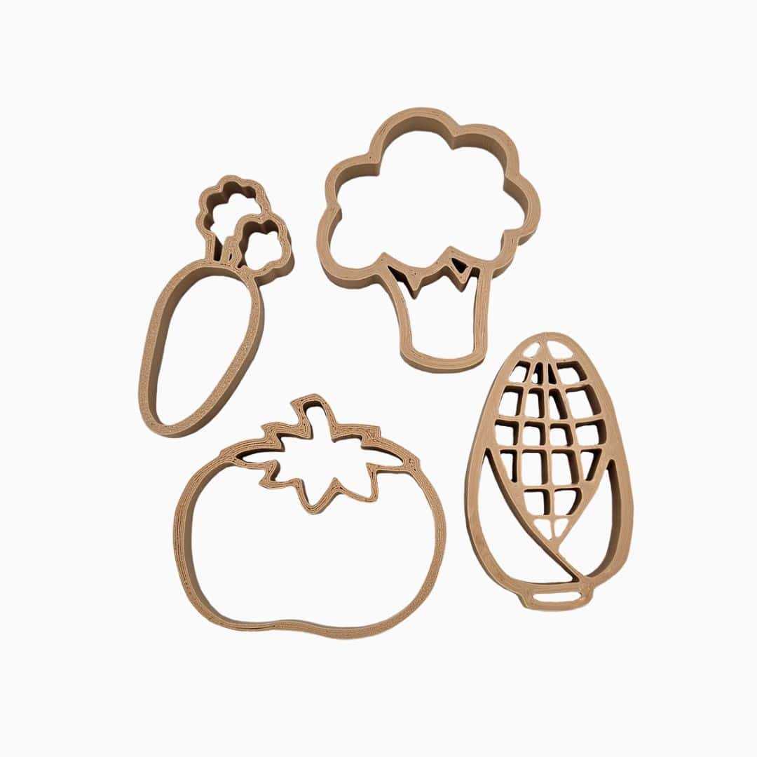 Grennn set kinetisch zandvormpjes groente