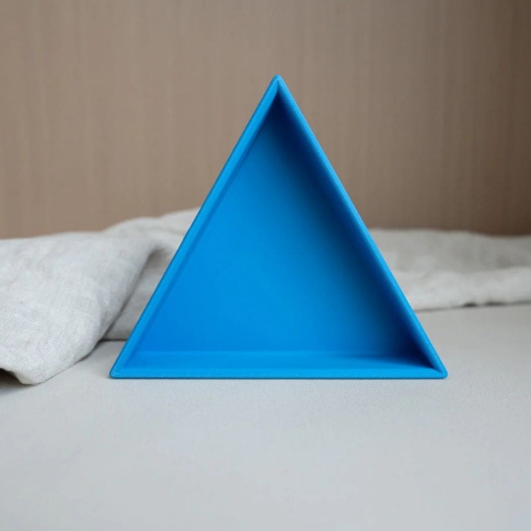 Grennn mandigo inlegdriehoek speelbak in de kleur blauw