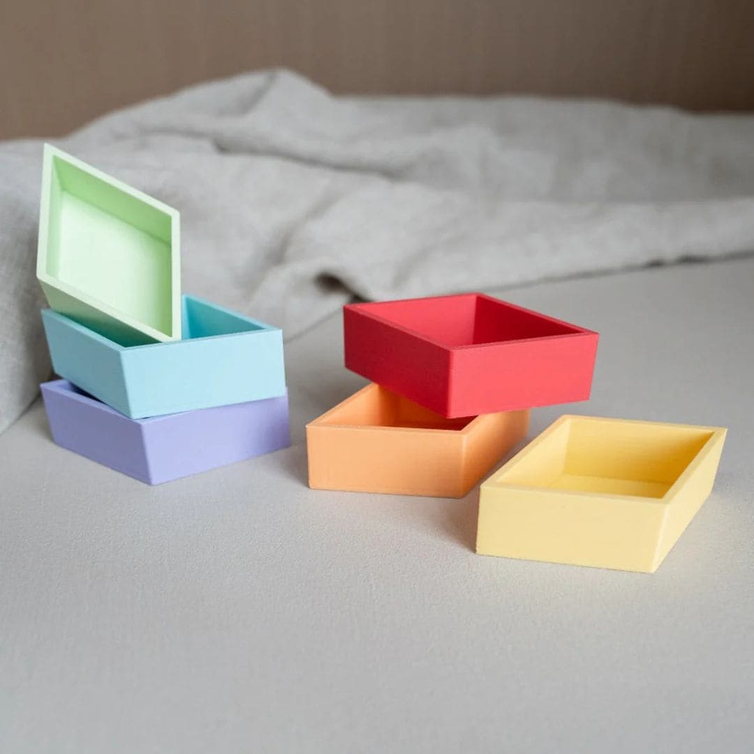 Grennn kinetisch zand accessoires speelbakjes set ruit in pasteltinten