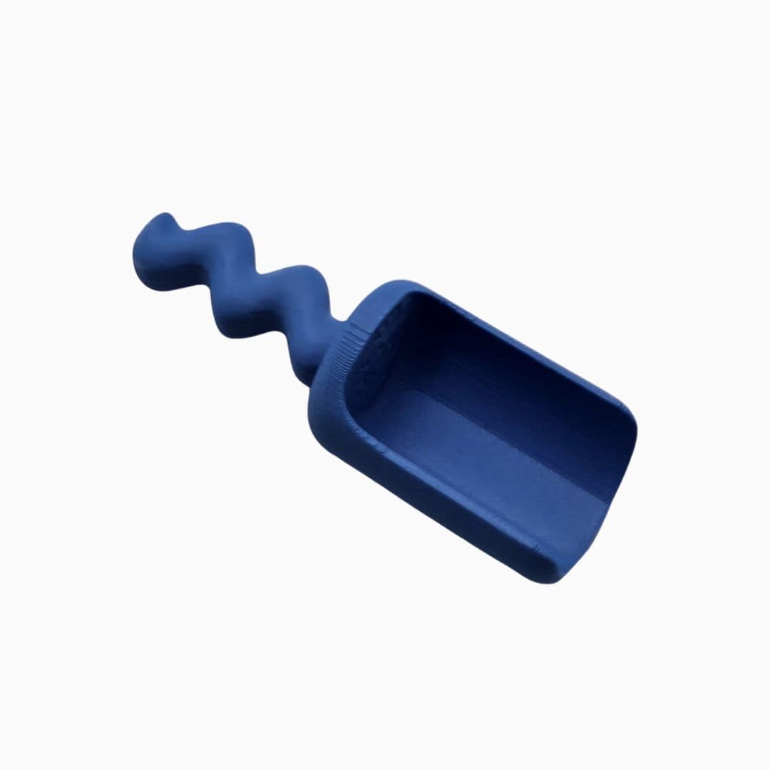 Grennn speelschep klein waves in de kleur regenboog blauw