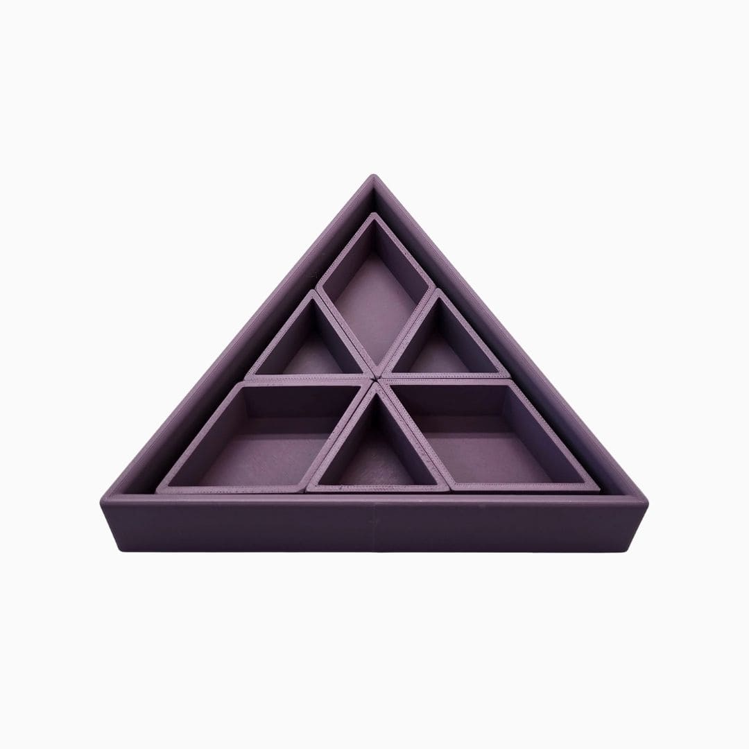Grennn mandigo inlegdriehoek speelbak in de kleur paars