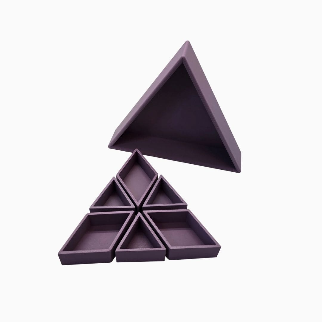 Grennn mandigo inlegdriehoek speelbak in de kleur paars