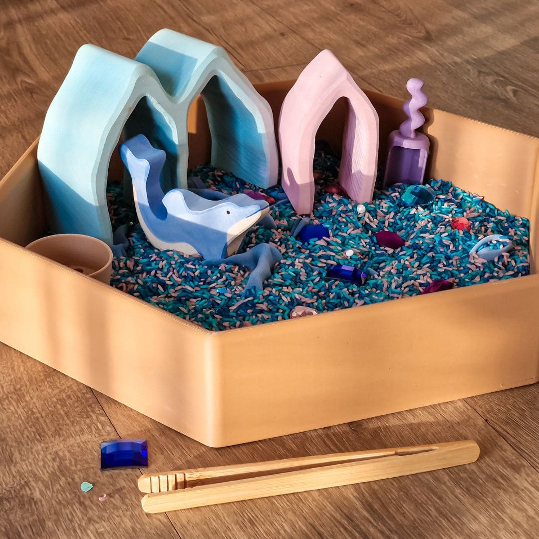 Grennn mandigo speelbak zeshoek