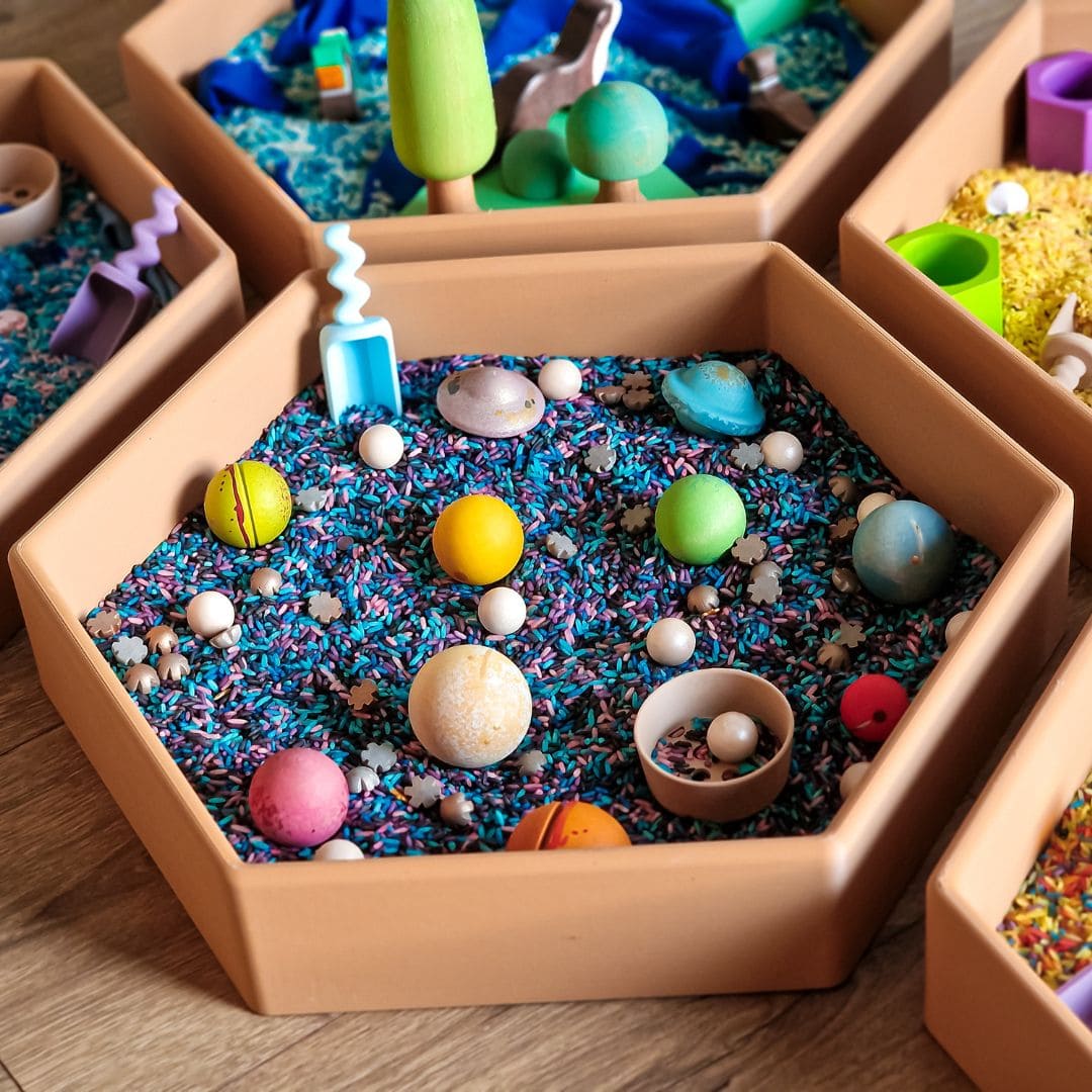 Grennn mandigo speelbak zeshoek