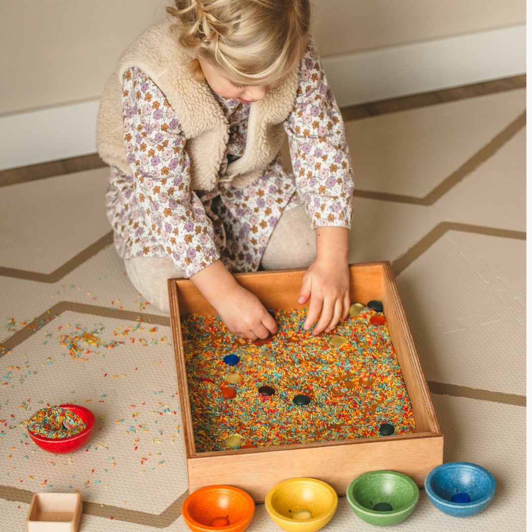 Grennn speelbak van hout klein van 30 bij 40 cm