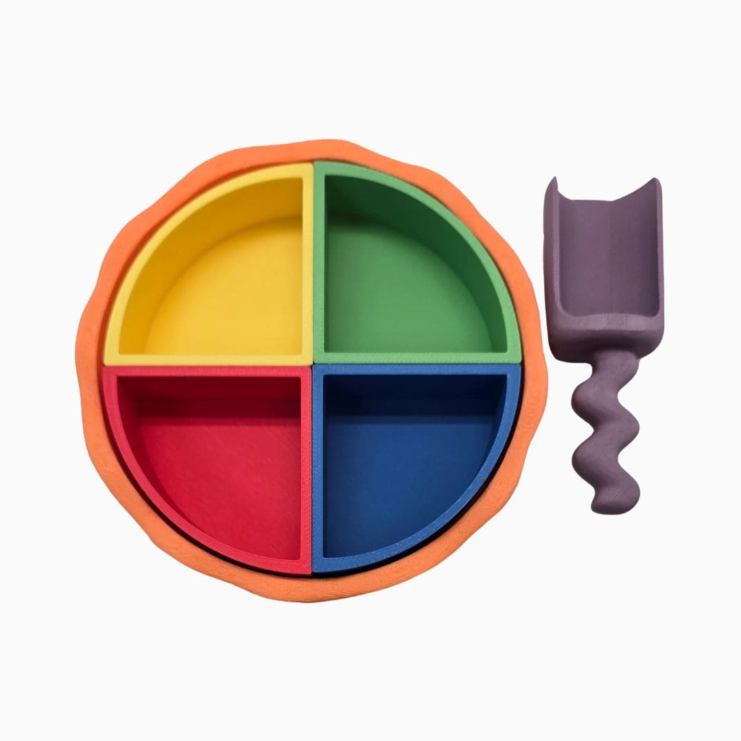 Grennn kinetisch zand accessoires speelbakjes kwartcirkel met schep