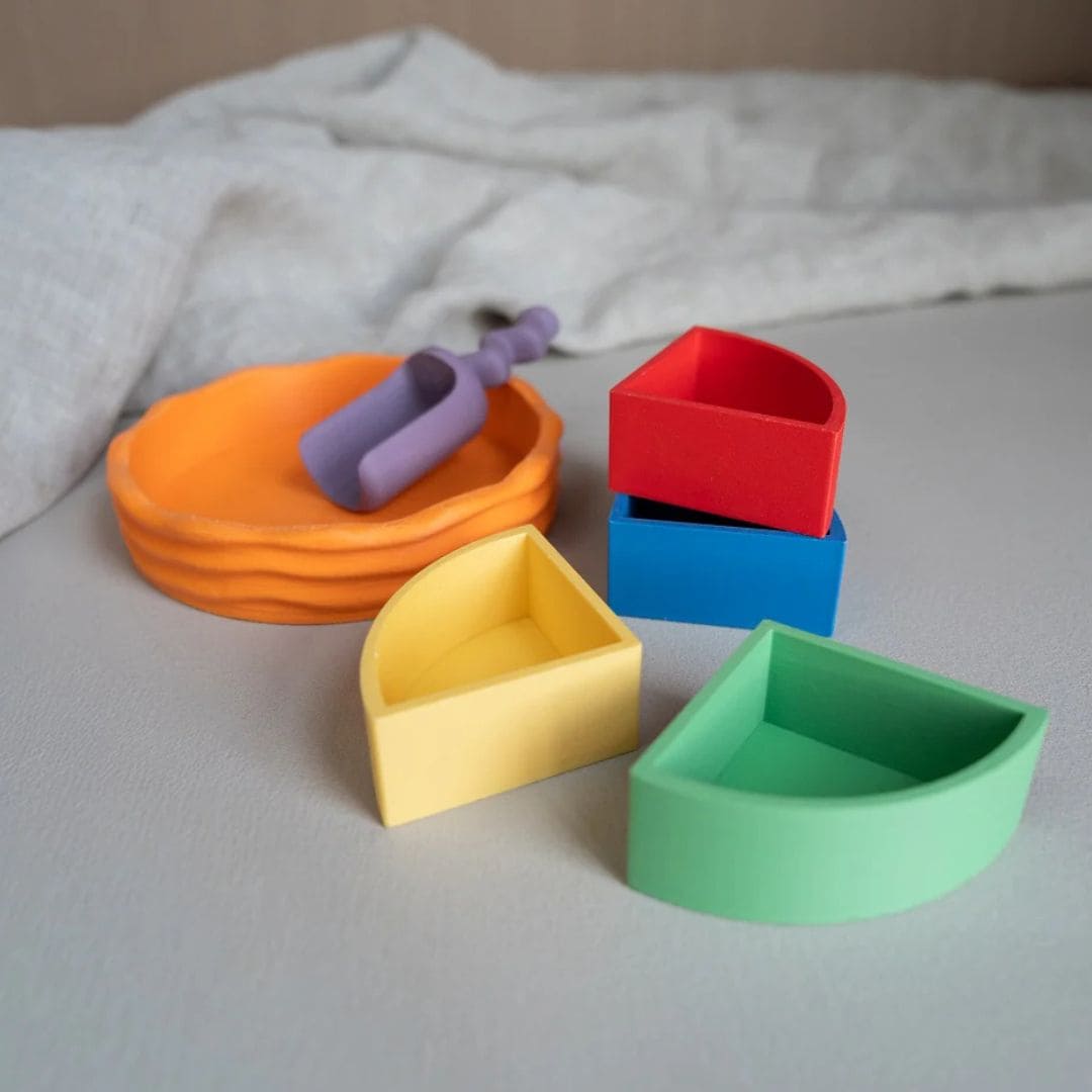 Grennn kinetisch zand accessoires speelbakjes kwartcirkel met schep