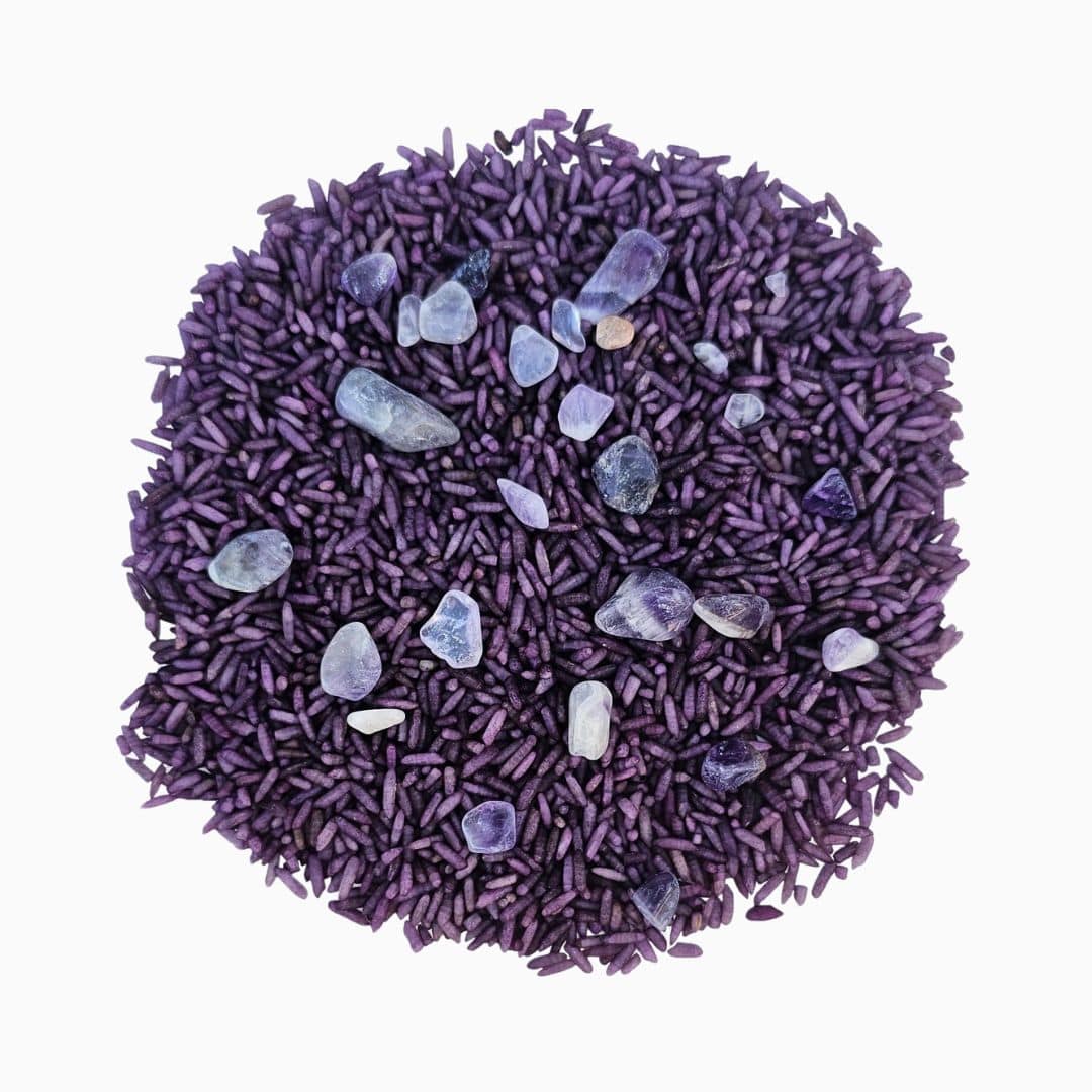 Grennn speelrijst shiny stone mix met edelstenen