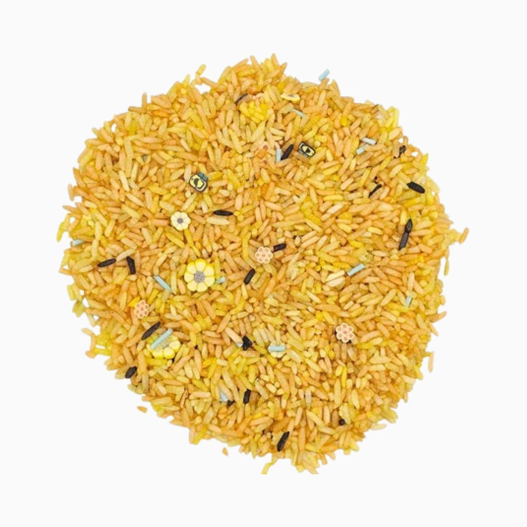 Grennn speelrijst bijenmix geel