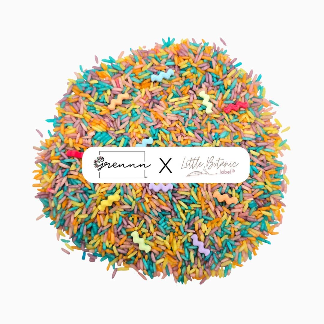 Grennn speelrijst waves pastel mix