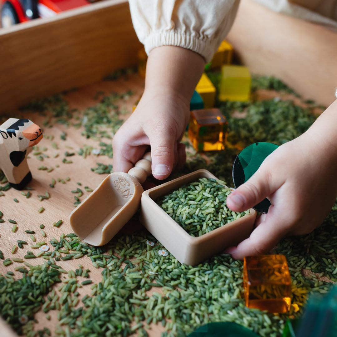 Grennn speelrijst lente mix met witte bloemen