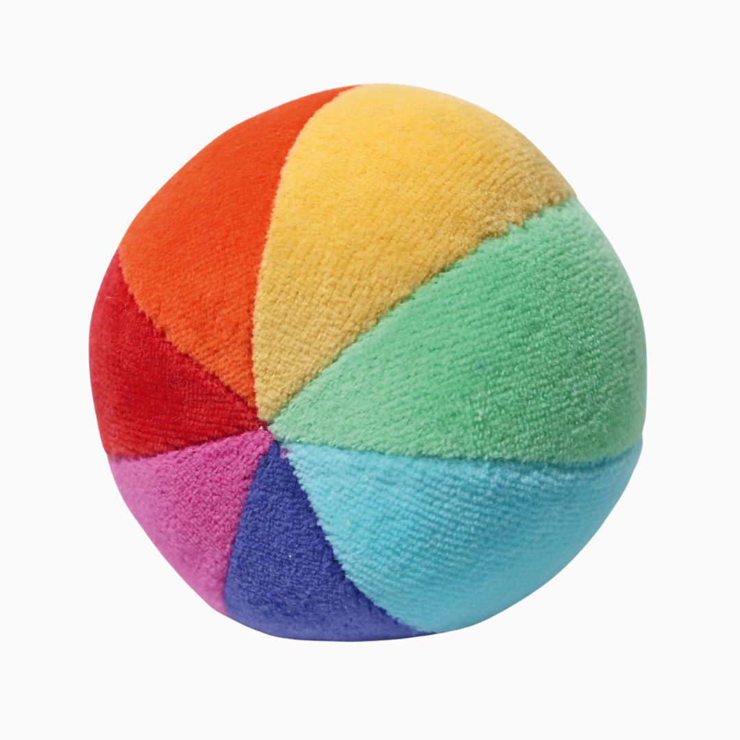 Grimm's baby speelgoed regenboog bal van stof