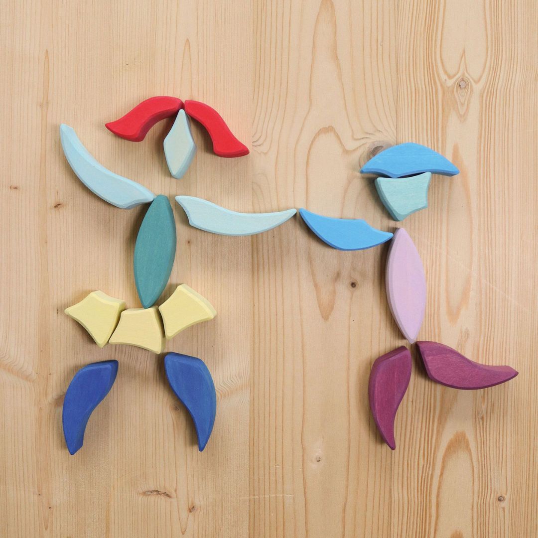 Grimms houten blokken mandala Lara 73-delig