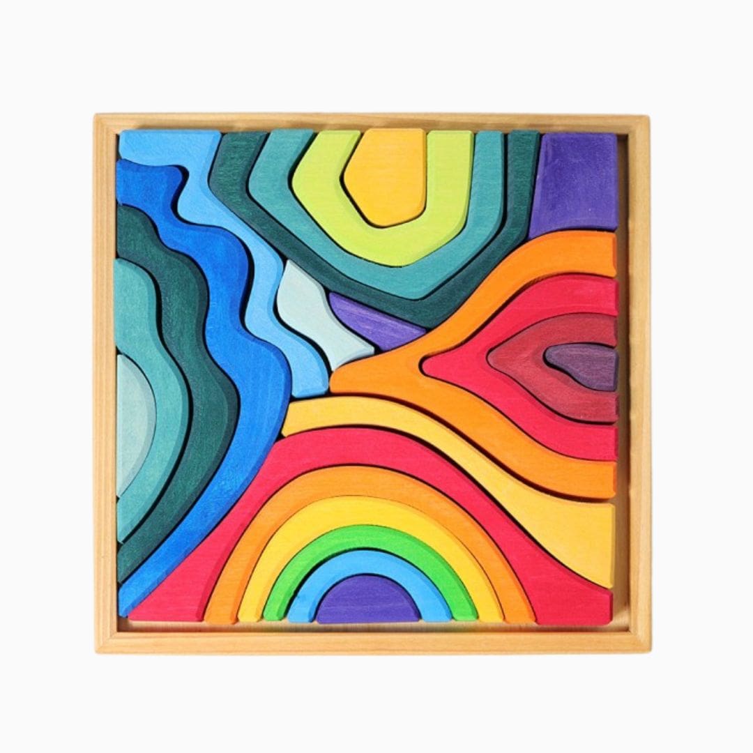 Grimms houten blokken set vier elementen