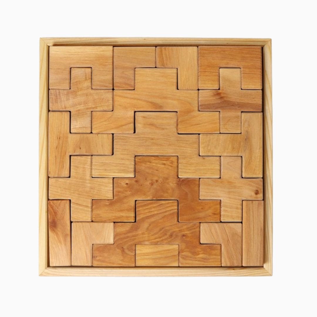 Grimms houten blokken set trap naturel