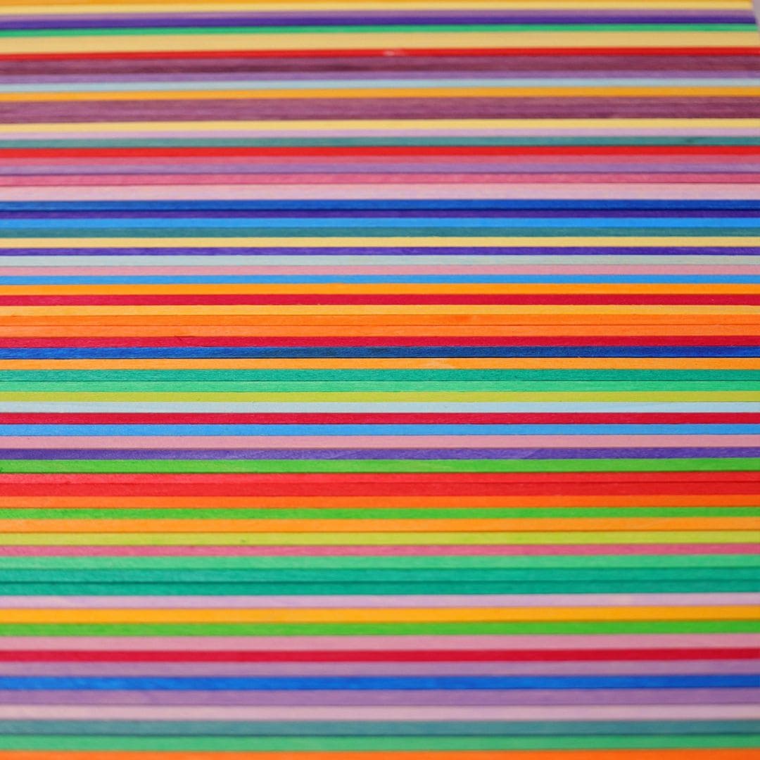 Grimms Leonardo sticks latjes in regenboogkleuren