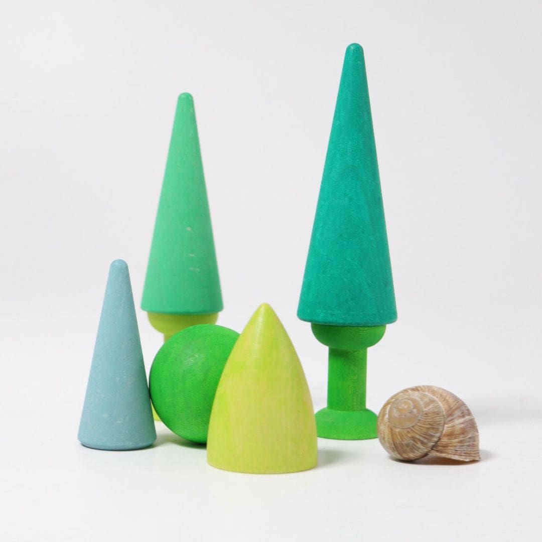 Grimms bouwblokken gemengd bos 7-delig