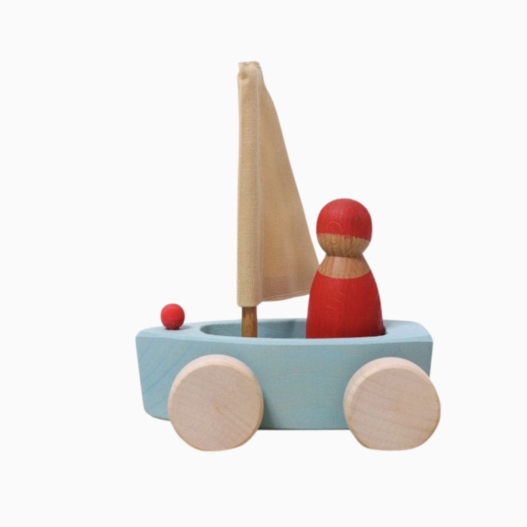 GRIMMS houten land zeilboten set