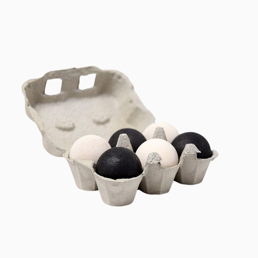 Grimm's houten ballen monochrome zwart/wit