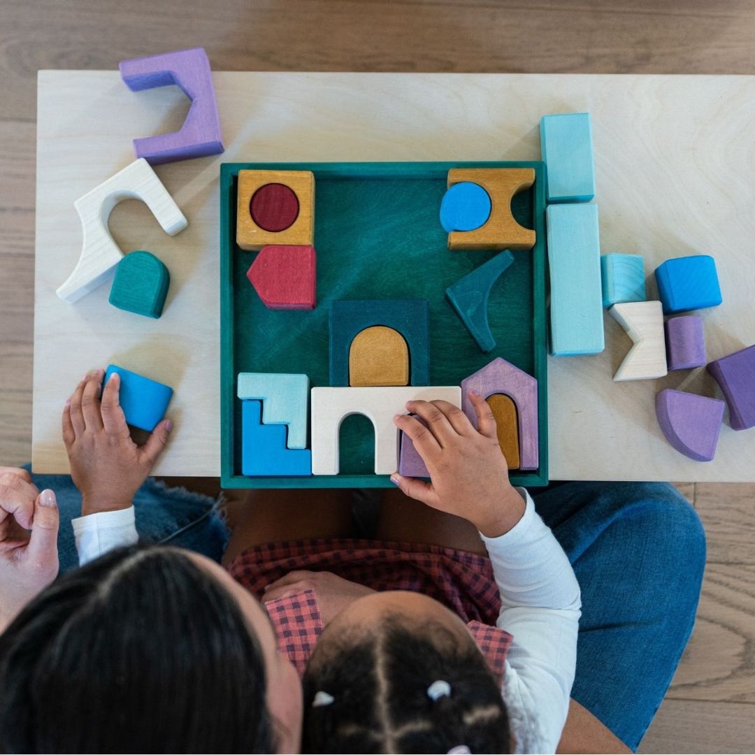 Grimms houten blokken set floors