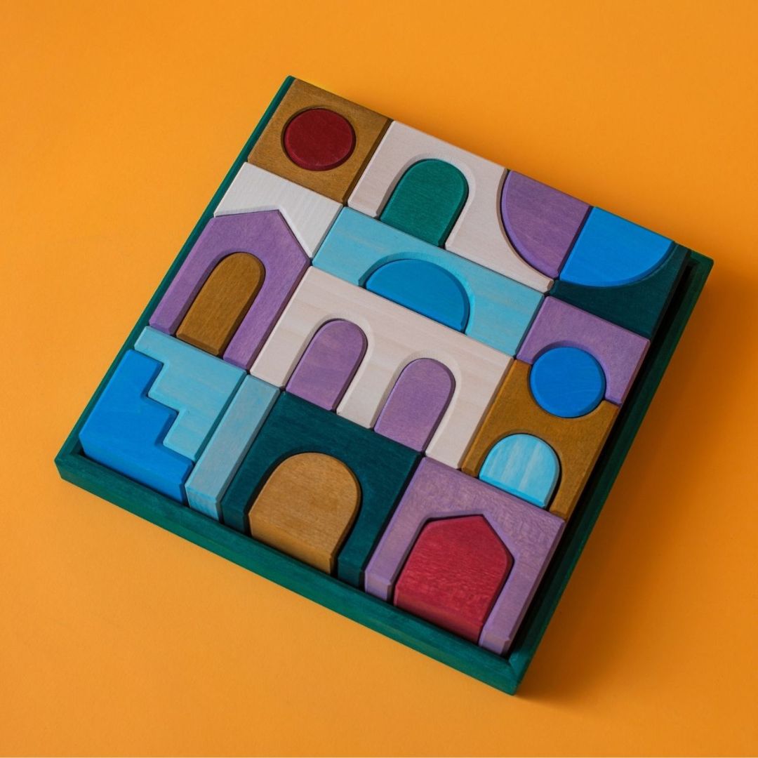 Grimms houten blokken set floors