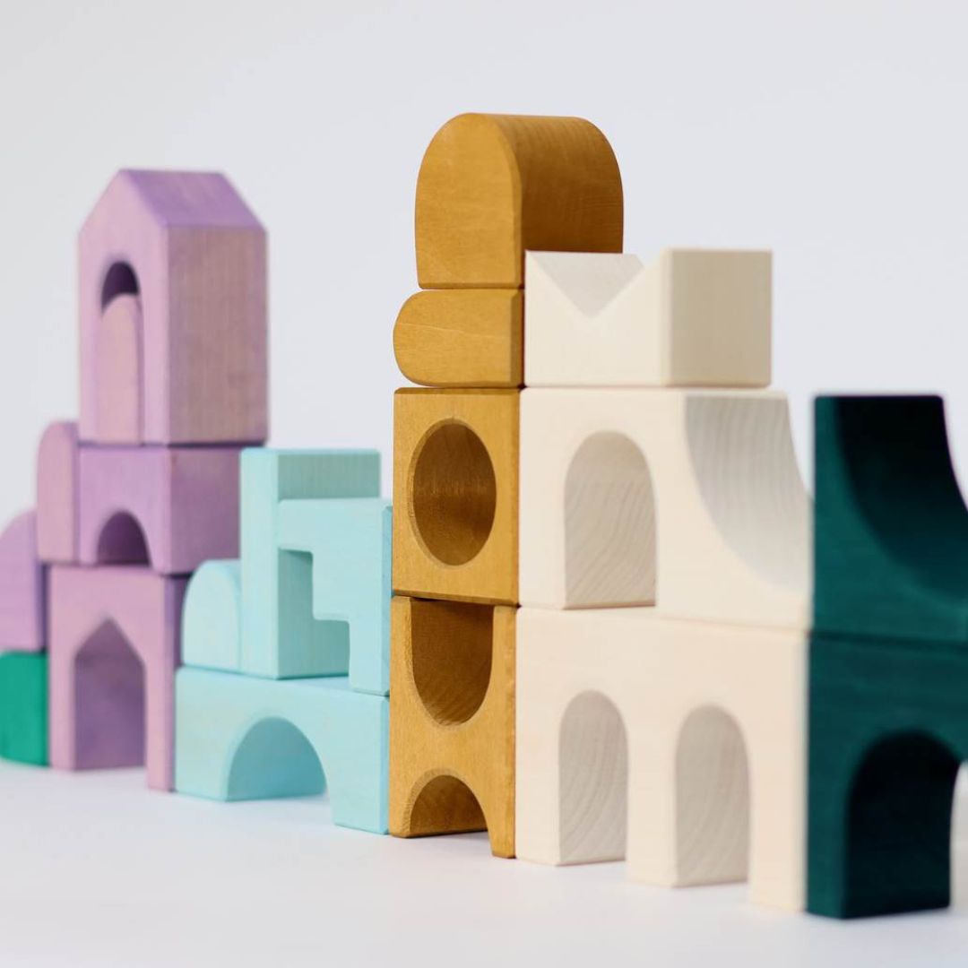 Grimms houten blokken set floors