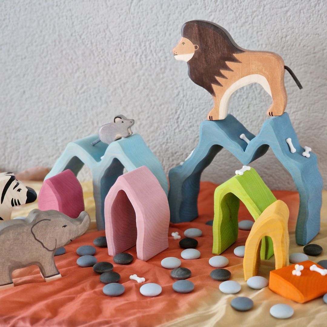 Grimms stapelblokken Cave Arch grot 7-delig