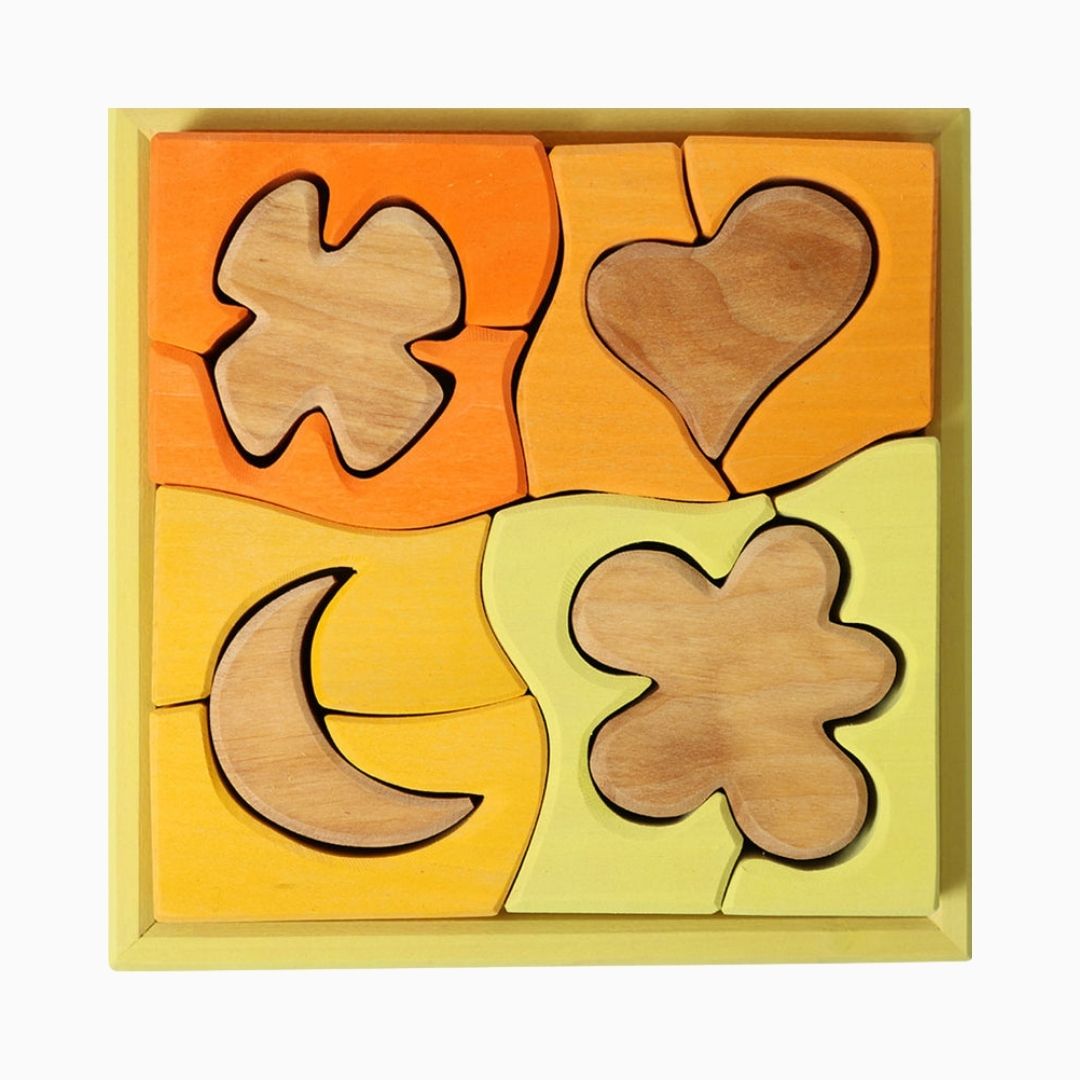 grimm's houten blokken puzzel vormen