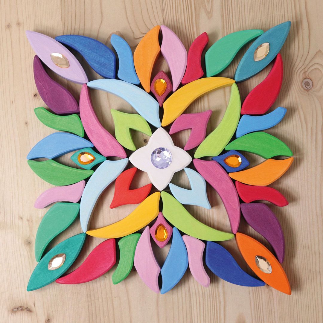 Grimms houten blokken mandala Lara 73-delig