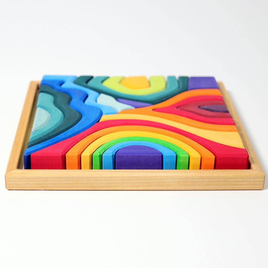 Grimms houten blokken set vier elementen