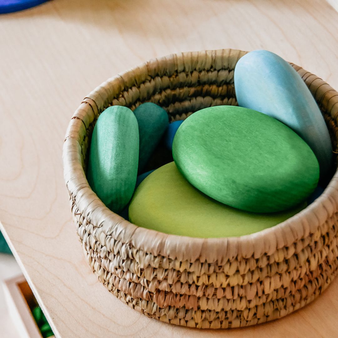 Grimm's stapelset kiezelstenen - moss