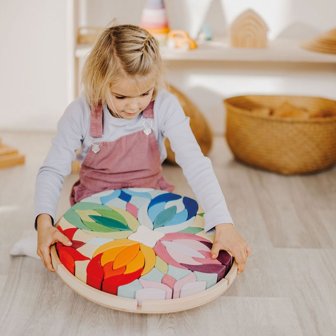 Grimms houten blokken mandala Lara 73-delig