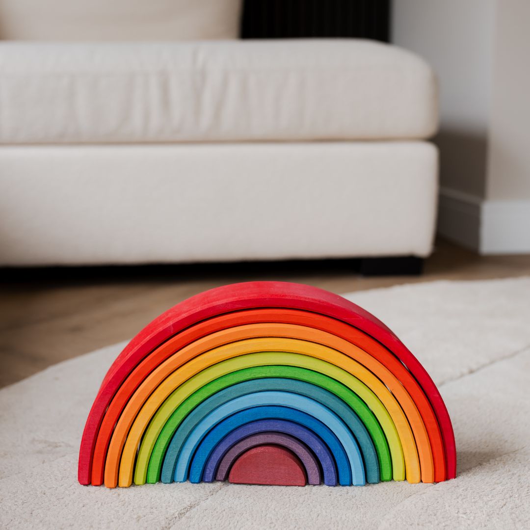 Grimms houten regenboog groot 12-delig