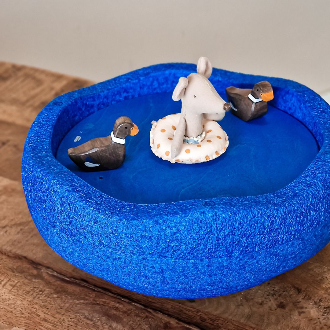 Grimm's x Stapelstein rolling discs houten schijven met houten ballen voor in de stapelstein-stenen regenboog